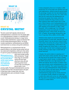 Crystal meth – what you need to know